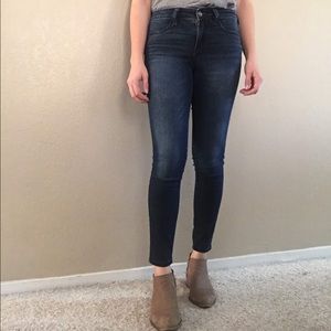 Abercrombie & Fitch Dark Wash Skinny Ankle Jeans